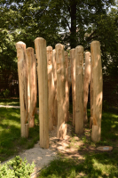 zahradní plastika Labyrint ze dřeva 