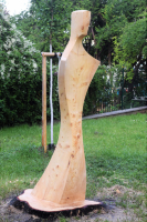 zahradní socha Anděl, smrk, 230 cm  na objednávku